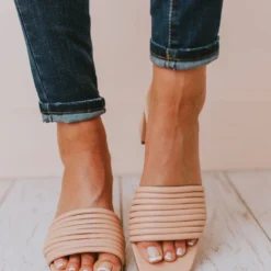 Evelyn Recycled Slip On Sandal Blush