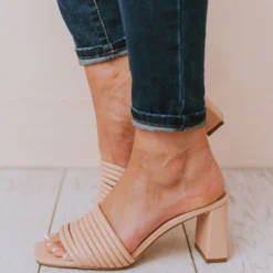 Evelyn Recycled Slip On Sandal Blush