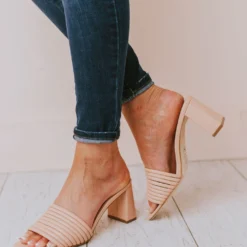 Evelyn Recycled Slip On Sandal Blush