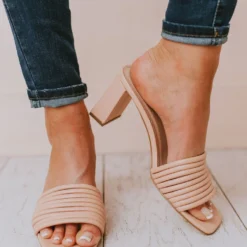 Evelyn Recycled Slip On Sandal Blush