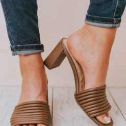 Shoes Evelyn Recycled Slip On Sandal Nutmeg