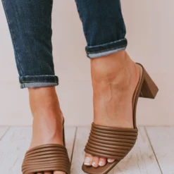 Shoes Evelyn Recycled Slip On Sandal Nutmeg