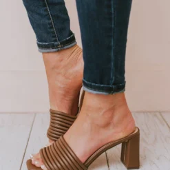 Shoes Evelyn Recycled Slip On Sandal Nutmeg