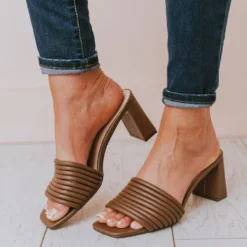 Shoes Evelyn Recycled Slip On Sandal Nutmeg