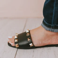 Shoes Evie Studded Sandals Black
