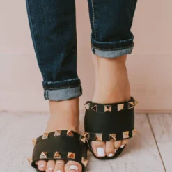 Shoes Evie Studded Sandals Black