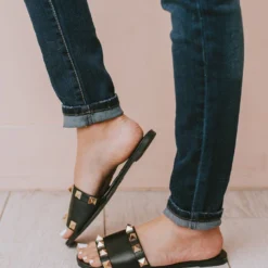 Shoes Evie Studded Sandals Black