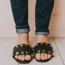 Shoes Evie Studded Sandals Black