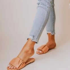 Flora Ruched Sandal Coral Shoes