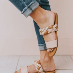 Freya Braided Sandals Nude