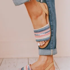 Harper Sling Back Sandal Blue/Pink Shoes