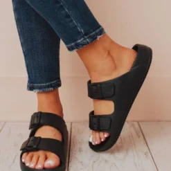 Lennie Buckled Sandals Black Shoes