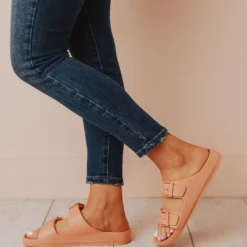Lennie Buckled Sandals Coral Shoes
