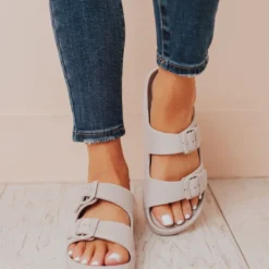 Shoes Lennie Buckled Sandals Grey