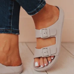 Shoes Lennie Buckled Sandals Grey