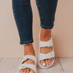 Shoes Lennie Buckled Sandals White