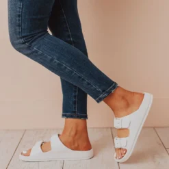 Shoes Lennie Buckled Sandals White