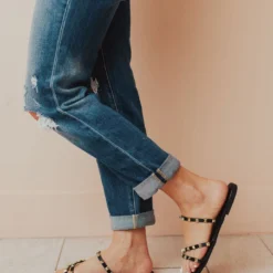 Shoes Lumi Studded Sandals Black