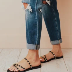 Shoes Lumi Studded Sandals Black