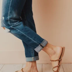 Lumi Studded Sandals Camel