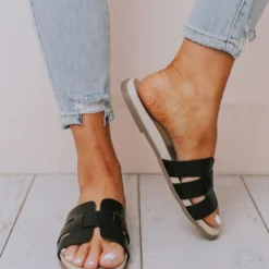 Sandals Shoes Madison Slide In Sandal Black