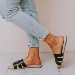 Sandals Shoes Madison Slide In Sandal Black