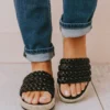 Oren Braided Sandals Black