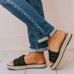 Oren Braided Sandals Black