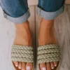 Oren Braided Sandals Green Shoes
