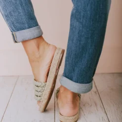 Oren Braided Sandals Green Shoes