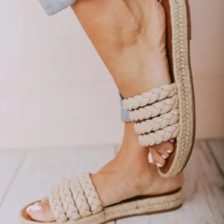 Shoes Oren Braided Sandals Nude