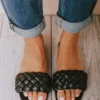 Penny Braided Sandals Black