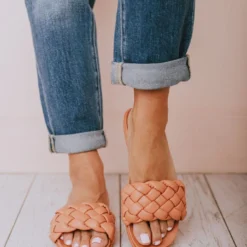 Shoes Penny Braided Sandals Coral