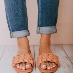 Shoes Penny Braided Sandals Coral