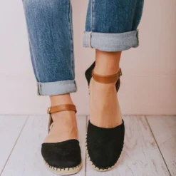 Sandals Polly Espadrille Flats Black