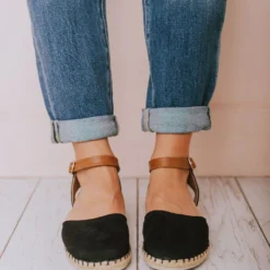 Sandals Polly Espadrille Flats Black