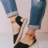 Sandals Polly Espadrille Flats Black