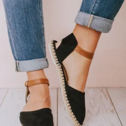 Sandals Polly Espadrille Flats Black