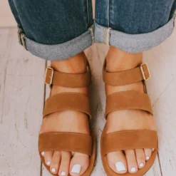 River Strap Sandals Tan