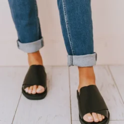 Romi Slip On Sandals Black Shoes