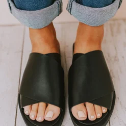 Romi Slip On Sandals Black Shoes