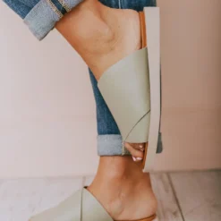 Romi Slip On Sandals Green