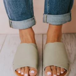 Romi Slip On Sandals Green