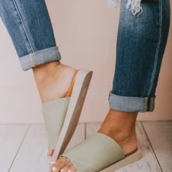 Romi Slip On Sandals Green