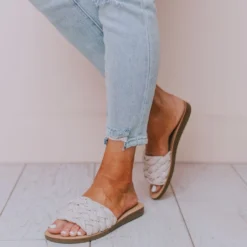 Vendor-unknown Scottie Braided Sandals Bone Shoes