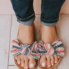 Shoes Slip On Bow Sandals Blue/Pink