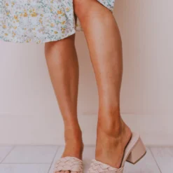 Sandal Vinnie Braided Heel Blush Shoes