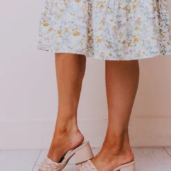 Sandal Vinnie Braided Heel Blush Shoes