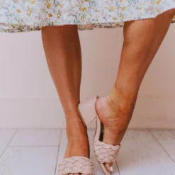 Sandal Vinnie Braided Heel Blush Shoes