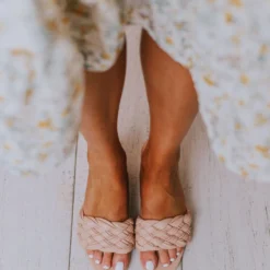 Sandal Vinnie Braided Heel Blush Shoes